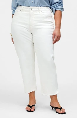 Madewell The '90s Straight Crop Jean Tile White at Nordstrom,