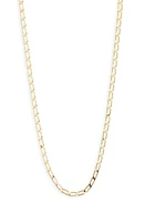 Argento Vivo Sterling Silver Mini Paper Clip Chain Necklace in Gold at Nordstrom