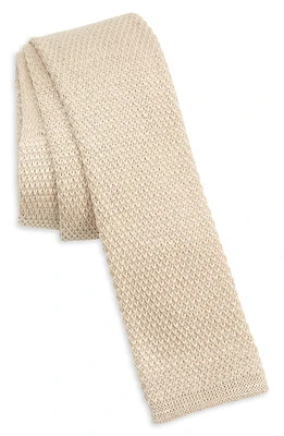 ZEGNA TIES Oasi Linen Knit Tie in Beige at Nordstrom