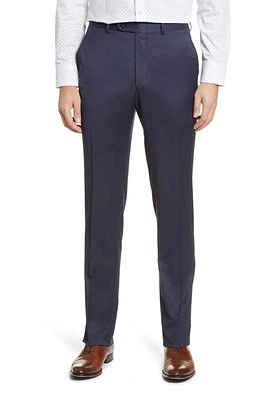 Peter Millar Harker Flat Front Solid Stretch Wool Dress Pants at Nordstrom