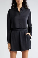 Ramy Brook Skyla Crop Button-Up Shirt at Nordstrom,