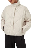 tentree Cloud Shell Water Repellent Short Puffer Jacket in Pale Oak at Nordstrom, Size X-Large