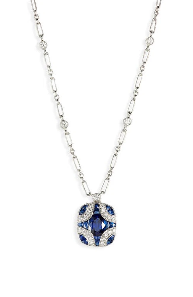 Kwiat Sapphire & Diamond Pendant Necklace in Blue Sapphire at Nordstrom, Size 16