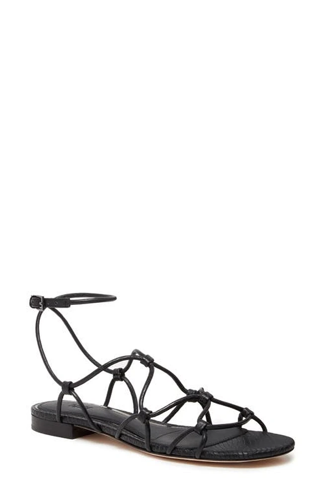 PAIGE Phoebe Ankle Strap Sandal Black at Nordstrom,