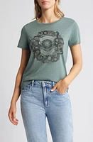 Lucky Brand Be Mindful Be Grateful Snake Graphic T-Shirt in Vintage Jade at Nordstrom, Size X-Small