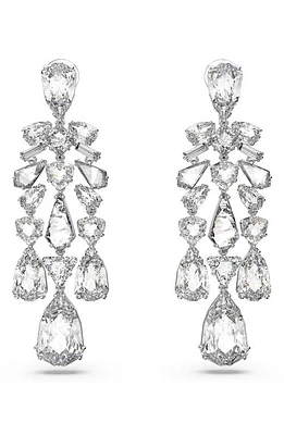 Swarovski Mesmera Crystal Chandelier Clip-On Earrings in Silver at Nordstrom