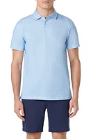 Bugatchi Victor OoohCotton Golfer Print Polo Azure at Nordstrom,