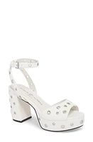 Chinese Laundry Tara Grommet Platform Sandal White at Nordstrom,