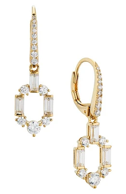 Nadri Gwen Cubic Zirconia Link Earrings in Gold at Nordstrom