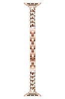 The Posh Tech Nikki Stainless Steel Apple Watch Watchband in Rose Gold at Nordstrom