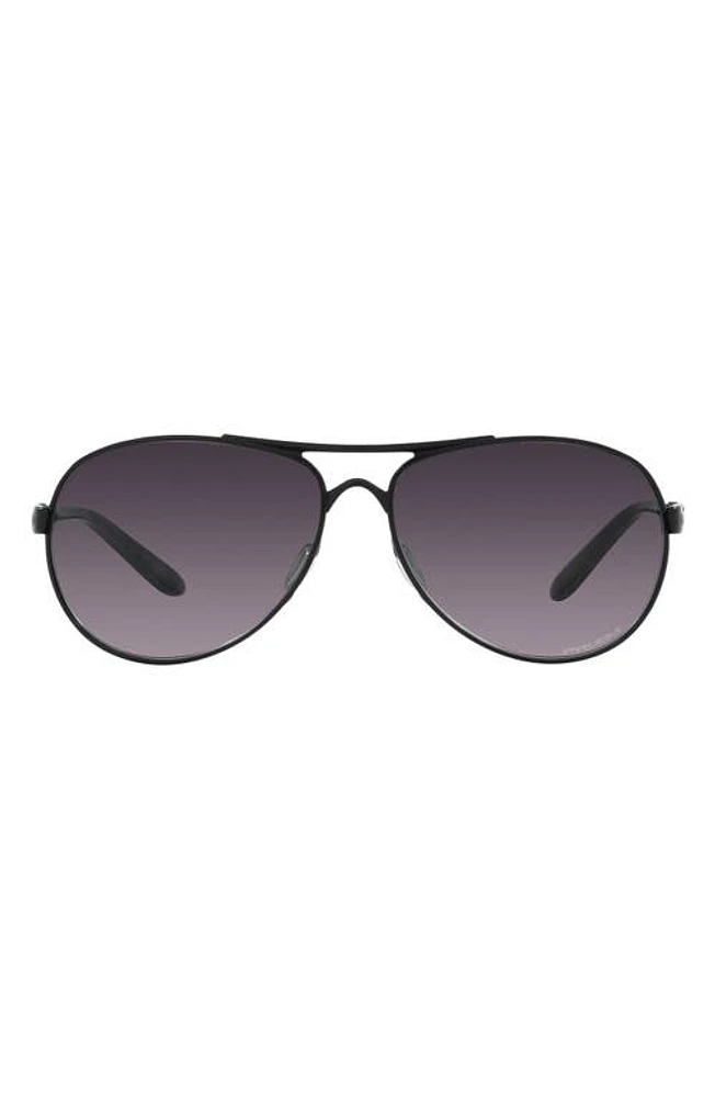 Oakley Feedback 59mm Prizm Pilot Sunglasses in Grey Gradient at Nordstrom