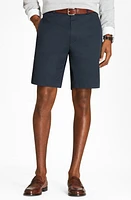 Brooks Brothers Flat Front Stretch Chino Shorts Navy at Nordstrom,