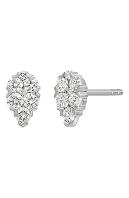 Bony Levy Mika Cluster Pear Diamond Stud Earrings in 18K White Gold at Nordstrom