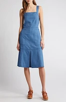 Treasure & Bond Indigo Cotton Apron Dress Light Wash at Nordstrom,