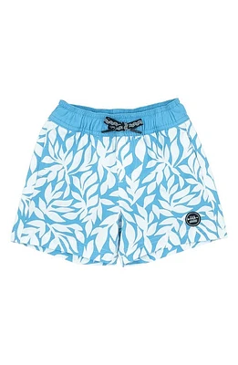 Feather 4 Arrow High Tide Volley Swim Trunks Blue Grotto at Nordstrom,