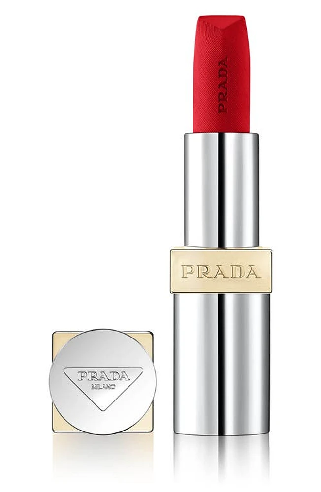 Prada Monochrome Hyper Matte Refillable Lipstick in R26 Lava - Red at Nordstrom