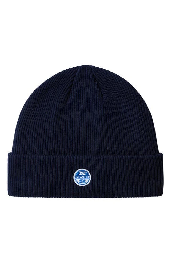 NORTH SAILS Ribbed Beanie in Navy Blue at Nordstrom