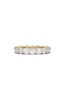 HauteCarat Round Cut Lab Created Diamond 18K Gold Eternity Band Ring in Gold at Nordstrom