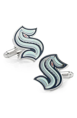 Cufflinks, Inc. Seattle Kraken Cuff Links in Turquoise at Nordstrom