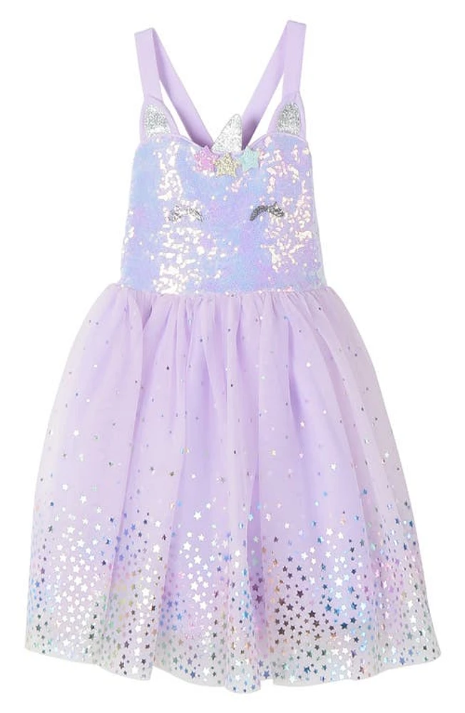 Zunie Kids' Sequin Embellished Dress in Purple at Nordstrom, Size 2T