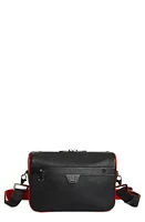 Christian Louboutin Ruisbuddy Leather Crossbody Bag in Black/Loubi/Black at Nordstrom