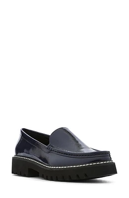 Donald Pliner Hope Platform Loafer in Dark Blue Patent at Nordstrom, Size 7.5