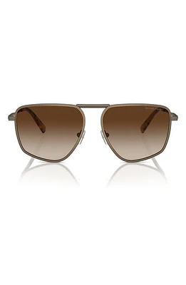 Michael Kors Silverton 58mm Pilot Sunglasses in Brown Gradient at Nordstrom