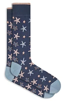 Bugatchi Sea Star Dress Socks in Navy at Nordstrom