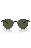 Oliver Peoples Rhydian 49mm Round Sunglasses in Matte Black at Nordstrom