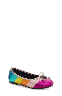 Kurt Geiger London Kids' Mini Eagle Ballerina Flat Pink Multi at Nordstrom