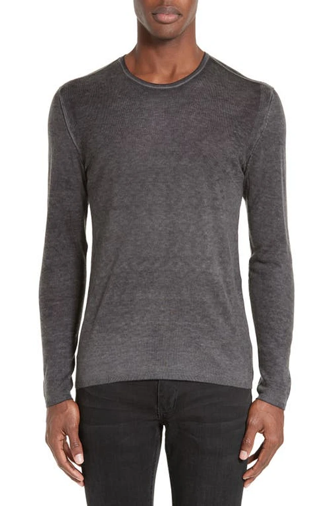 John Varvatos Silk & Cashmere Sweater Grey at Nordstrom,