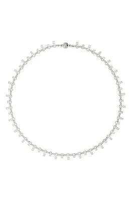 Luv AJ The Pavé Bar Chain Necklace in Silver at Nordstrom