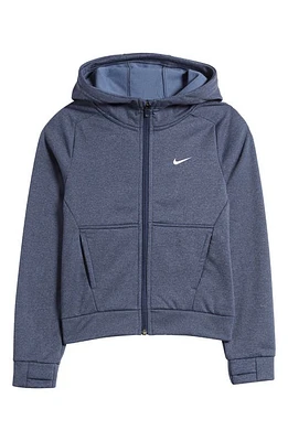 Nike Kids' Full Zip Hoodie in Midnight Navy/Blue/White at Nordstrom