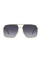 Carrera Eyewear 59mm Gradient Aviator Sunglasses in Gold/Grey Shaded at Nordstrom