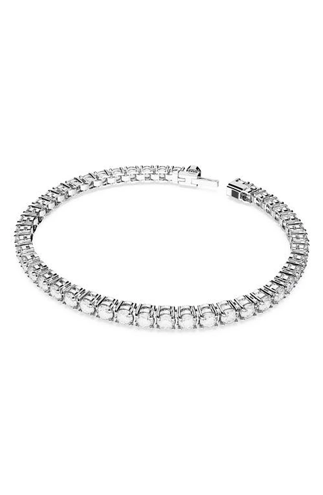 Swarovski Re Matrix Tennis Bracelet in Silver at Nordstrom, Size Small