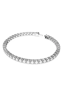 Swarovski Re Matrix Tennis Bracelet in Silver at Nordstrom, Size Small