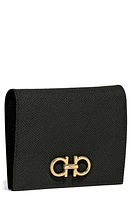 FERRAGAMO Gancini Leather French Wallet in Nero at Nordstrom