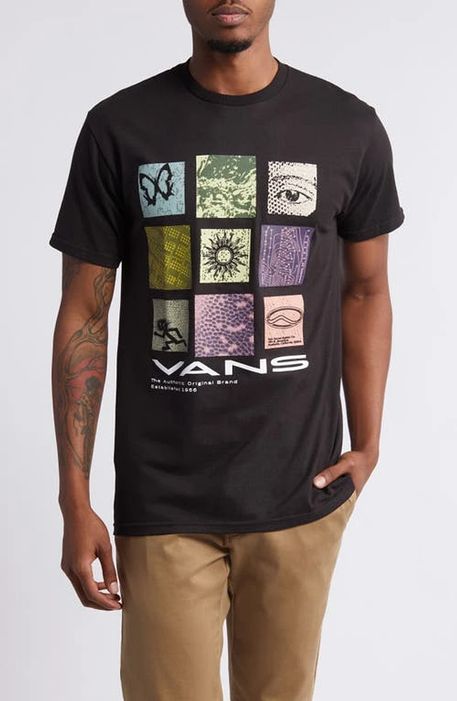 Vans Cluster 66 Cotton Graphic T-Shirt Black at Nordstrom,