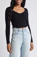 PacSun Woodland Waffle Stitch Crop Sweater at Nordstrom,