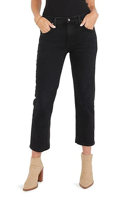 ÉTICA Rae Ankle Straight Leg Organic Cotton Jeans Onyx at Nordstrom,