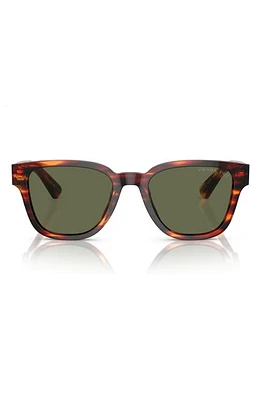 Prada 52mm Polarized Pillow Sunglasses in Havana Red at Nordstrom