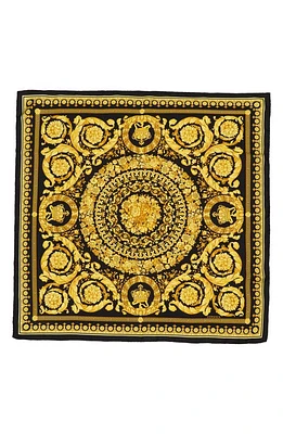 Versace Barocco Silk Scarf in Black/Gold at Nordstrom