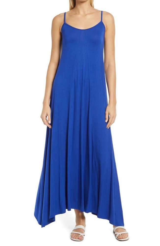 Loveappella Godet Maxi Dress Royal at Nordstrom,