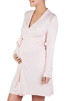 Cache Coeur Serenity Lace Trim Maternity Robe at Nordstrom,