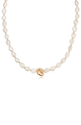 Ettika Freshwater Pearl Necklace in Gold at Nordstrom