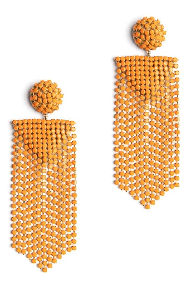 Deepa Gurnani Fanning Drop Earrings in Orange at Nordstrom