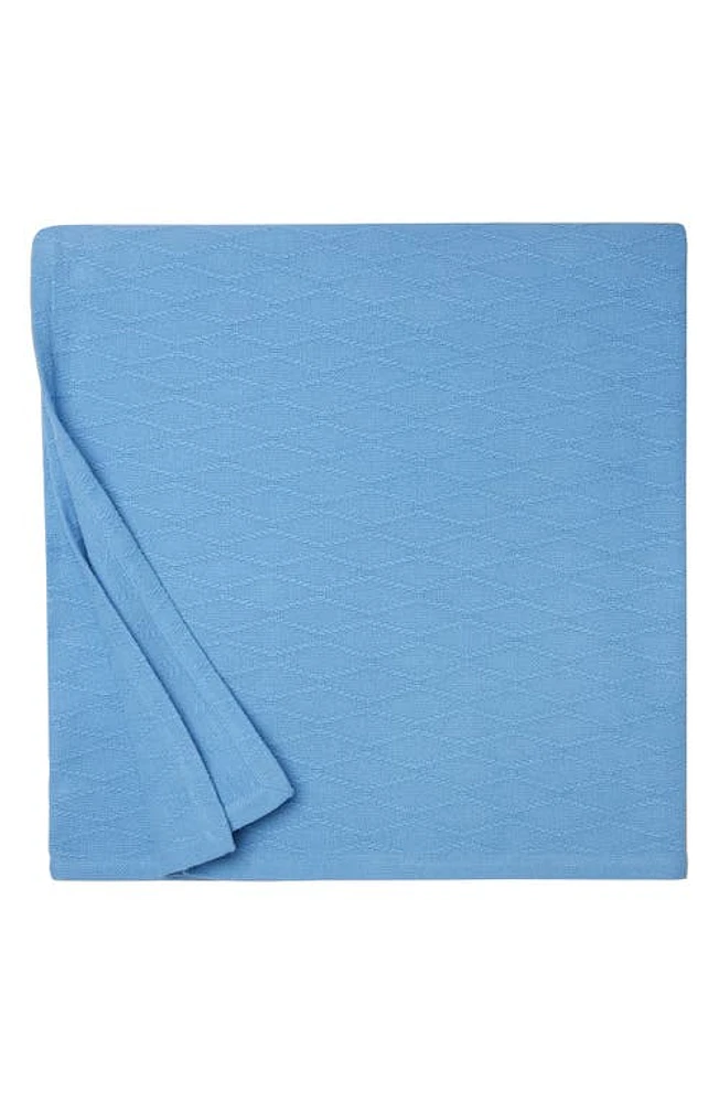 SFERRA Cetara Cotton Blanket in Cobalt at Nordstrom