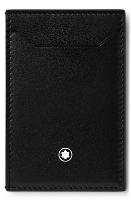 Montblanc Meisterstück Leather Card Case in Black at Nordstrom