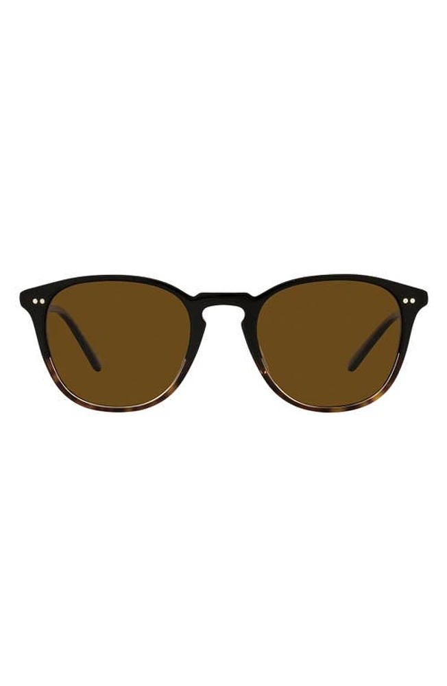 Oliver Peoples Forman LA 51mm Polarized Pillow Sunglasses in Pol Brown at Nordstrom