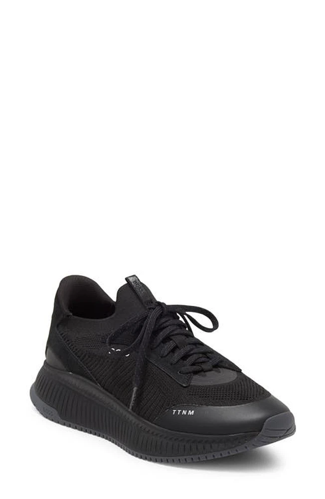 BOSS TTNM Evo Slon KNSD Sneaker Black at Nordstrom,